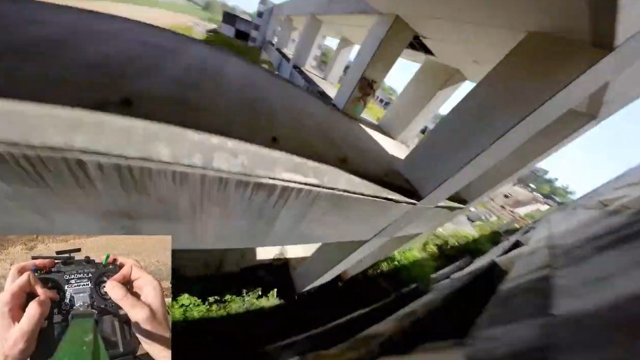 国外fpv大神烂尾楼花飞训练